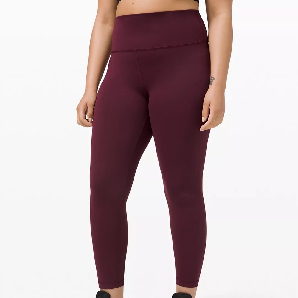 Lululemon Wunder Train High-Rise Tight 25"- Cassis